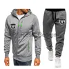 Мужские спортивные костюмы New Set Dodge RAM Print Custom Made Brand Spliced Man Zipper Jacket CardiganPants Drawstring Leisure Men Sportswear Suit x0627