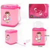 Doll House Accessories Mini Electric Washing Machine Dollhouse Möbler PLAYSE PLAY TOYS MYCKET EFFEKTIVT FÖR ATT FÖR WASH MAKEUP BORNES Cleaner Tool 230626