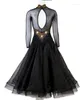 Scen Wear Yellow Black Ballroom Dance Competition Dresses Dress for Lady Waltz MQ212