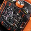 Mechanische Uhr Datum Luxus Herrenuhren Richamilles Schweizer Armbanduhren Designeruhr Schweißfest Rm Automatik Rm1103 Mclaren Colored Carbonside Ntpt UAON