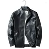 Motorcycle Apparel Autumn Thin Leather Jacket Short Men's PU Youth Self-cultivation Clothing