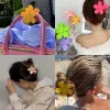 Clips Barrettes Flower Clip Cute Big Claw Non Slip Matte Jaw Clamps Catch For Women Thick Large Strong Hold Accessories Girls Th amnXF