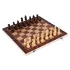 Jeux d'échecs 3 en 1 Chess Checkers Backgammon Set en bois Classique Chess Pieces Board Case Jeu de société pour la famille Amis Adultes 230626