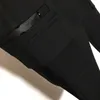 Dwuczęściowe spodnie designerskie sprężyste jesień marka w tym samym stylu z kapturem zamek błyskawiczny czarny damski ubrania damskie z długim rękawem Wysoka jakość 6N59
