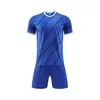 Ademend sneldrogend voetbaluniform Bedrukking Studentencompetitie Teamuniform Sportgroepstrainingskleding Voetbalkleding met korte mouwen