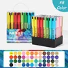 Markers 12/24/36/48/60 kleuren Acrylverf Markers Pen Set voor Rotsschildering Steen Keramiek Glas Hout Canvas Stof Plastic DIY Metaal