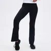 LU-19 Slim Fit Slim Micro Ra Yoga Pants Dance Studio High Elastic Leggings Versatile Fashion Sports Casual Pant for Women