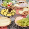 Piatti decorativi Cartoon Cute Creative Vegetable Style Piatto da spuntino in ceramica Ciotola per la casa Piatto da insalata di frutta da dessert 230627