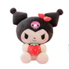 Wholesale new large size strawberry theme plush toys Kuromi Melody throw pillow gift indoor decoration