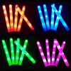 Andra evenemangsfestleveranser 5-30st Glow Sticks LED Colorful Foam Stick Glow Sticks Cheer Tube RGB LED GLOW I Dark Light for Party Concert Bar 230626