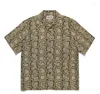 Chemises décontractées pour hommes WACKO MARIA chemise hommes femmes motif de personnage t-shirt hawaïen