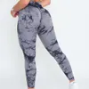 Roupa de Yoga BUTT LIFT Workout Scrunch Bum Leggings Marble Mulheres Meias Sem Costura Calças Joga Roupas Esportivas Fitness Ginásio Bota Pregueada 230627