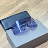 대형 마스크 선글라스 블랙 메탈 옐로우 렌즈 여성 남성 여름 Sunnies gafas de sol Sonnenbrille UV400 Eyewear with Box