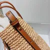 Moda Moda Bolsa Pequena Balde Totalmente Natural Ráfia Feita à Mão Bolsa Transversal Bonita Tudo em Um