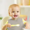 Geschirr-Sets 9 Teile/satz Silikon Baby Teller Löffel Gabeln Lätzchen Schüsseln Teller Tasse Kind Fütterung Saug Kinder Kleinkind Essen Geschirr Set