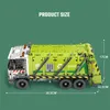 Electric RC Car Electric Remote Control Comprimering Garbage Truck Building Blocks MOC City Sanitation Technical RC Bricks Kids Toys Boy Gifts 230627