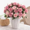 Decoratieve bloemen Aantrekkelijk Onderhoudsvrij Exquisite Details Pretty Peony Fake Real Touch Kunstbloem Feestartikelen