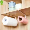 New Kitchen Tissue Holder Hanging Toilet Roll Paper Holder Towel Rack Kitchen Bathroom Cabinet Door Hook Holder Organizer wholesale