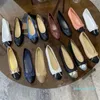 Zapatos de vestir de diseñador clásico, bailarinas de cuero de primavera y otoño, zapatos náuticos planos negros de moda para mujer, sandalias, mocasines perezosos de cuero para mujer