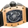 Автоматические механические наручные часы Richarmilles Watch Женские швейцарские часы Rm010 Мужские с инкрустацией Ts Quare Diamond Rose Gold Machinery WN-JJCL