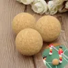 Foosball 10pcs 3.5cm Foosball Cork Solid Wood Foosball Table Soccer Ball Foosball Table Football Baby Foot Fussball Table Soccer 230626