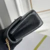 Designer axelväska lambskin 23 klaffpåse lyx crossbody väska 23 cm hög imitationskedja med låda zc078