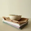 Table Napkin 1PC 40x40cm Per Set Cotton Linen Kitchen Towels Plain Home Dishcloth Placemat Tea Towel Scouring Pad 8 Colors