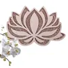 Decorative Objects Figurines Lotus Flower Mandala Yoga Room Art Decorative Ornaments Mandala Yoga Room Night Light Wall Hanging Home Living Room Decoration 230627