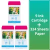 Paper Photo Paper and Ink Cartridge Compatible for Canon SELPHY CP1300 CP1200 CP910 CP900 CP760 Photo Printer Multiple Combinations