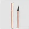 Eyeliner ołówek ołówek Pen Gwiazdrowe czarne eyelinery kleju wodoodporne długopisy rzęs Kolor Łatwy w noszeniu Longlasting Natural Fas Dhmqn