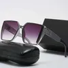 мужские женские дизайнерские роскошные очки Channel очки Diamond Square Sunshade Crystal Shape Sun Full Package Glasses lunette