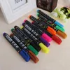 Markers 12 Color Whiteboard Marker Erasable for POP Paper Glass Dry Erasing 5mm Writting Pen W3JD