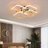 Ljuskronor fanpinfando modern LED -ljuskronbelysning för vardagsrum sovrum kromplätering kök ljuskronor inomhus hängande lampor