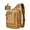Multifunktionspåsar Sling Bag Molle System Range Bag Waterproof Military Gun Accessori Tactic Handbag Holster Inside EDC Pistol Case Breattable Backhkd230627