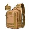 Multifunctionele tassen Sling Bag Molle System Range Bag Waterdicht Militair geweer Accessori Tactiek Handtas Holster aan de binnenkant EDC Pistoolkoffer Ademend BackHKD230627