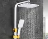 Soffioni doccia per bagno Stili oro nero Soffione doccia a cascata colore bianco soffione doccia doccia alta qualità R230627