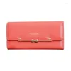 Wallets Women Elegant Wallet Simple Bowknot Korean Long Hasp For Lady Students K3KF