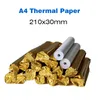 RORT 10Rolls A4 Thermaldruckpapier Rolle 210*30 mm für 10 Jahre dauert Quickdry Perfekt für Bildquittungs -Memo -Webseite Druck