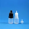 100セット5mlプラスチックドロッパーボトルの改ざんエビデンスキャップE液滴蒸気e-liquide 5 ml nusjoの長い細い針チップノズル