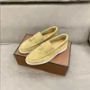 Mocassini Scarpe Walk Slip-On Leahter Stlye Driver Shoe Loro Lady Lazy Business Casual Flat Trend Suede Confortevole Loro Fashion Donna Uomo Lp Big Size 45