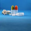 100 مجموعة 8 مللي (1/4 أوقية) زجاجات قطارة بلاستيكية وأغطية واقية للأطفال أطراف PE LDPE E Vapor Cig Liquid 8 ml Kviov