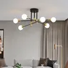 Kronleuchter Moderne LED-Kronleuchter Schwarz E27 Edison-Glühbirnen Innenleuchten für Restaurant Küche Schlafzimmer Wohnzimmer Lampe