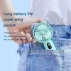 Digital Display USB Fan 4 Gears 3 Speeds Rechargeable 1200mah MINI Fan Low Noise Handheld Cute Small Fan Portable Cooling Fan