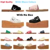 Women Woody Slippers Mules Flat Sandals Slides Designer Canvas White Black Sail Womens Fashion Outdoor Beach Slipper Shoes For Woman Sliders Sandal No Box