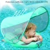 Sand Play Water Fun Mambobaby Solid Icke-inflatable Baby Swimming Float med Canopy Born Lying Ring Pool Toys Spädbarn Swim Trainer Floater Dropship 230626