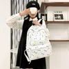 Skolväskor japanska kvinnor ryggsäck söt tryckväska för flickor stor kapacitet vattentäta resor ryggsäckar student bokväskor mochila