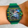 ساعة فاخرة Quartz Wristwatch Tourbillon RM6702 Ultrathin Winding Limited Edition chronograph y Watches Automatic Mechanical Wristwatches Swiss Mens GQR2 GQR2