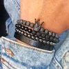 Charm Bracelets 4pcs/set Luxury Jewelry Zircon Men Cubic Micro Pave CZ Braided Braiding Bracelet