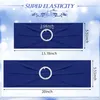 Sashes 10/50st Elastic Chair Sashes With Back Cover Bows For Wedding Decoration Knot Party Event Birthday Banket Decor Stretch