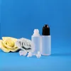 100 Pcs 20 ml (2/3 oz) Plastic Dropper Bottles CHILD Proof Caps & Tips LDPE For E Vapor Cig Liquid Fxnoq